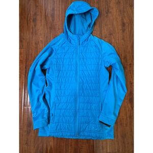 Under Armour Jacket Mens Small Blue UA Storm PrimaLoft Hooded Full Zip Hybrid